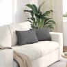 Coussins de canapé 2 pcs Gris foncé 50 x 30 cm tissu 521626521626