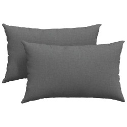 Coussins de canapé 2 pcs Gris foncé 50 x 30 cm tissu 521626521626