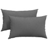 Coussins de canapé 2 pcs Gris foncé 50 x 30 cm tissu 521626521626