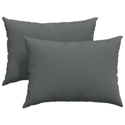 Coussins de canapé 2 pcs Gris foncé 70 x 50 cm tissu 521627521627