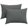 Coussins de canapé 2 pcs Gris foncé 70 x 50 cm tissu 521627521627