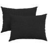 Coussins de canapé 2 pcs Noir 70 x 50 cm tissu 521628521628