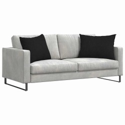 Coussins de canapé 2 pcs Noir 70 x 50 cm tissu 521628521628