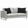 Coussins de canapé 2 pcs Noir 70 x 50 cm tissu 521628521628