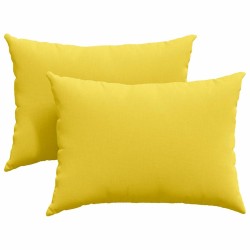 Coussins de canapé 2 pcs Jaune clair 70 x 50 cm tissu 521629521629