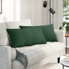 Coussins de canapé 2 pcs Vert foncé 80 x 40 cm 521630521630