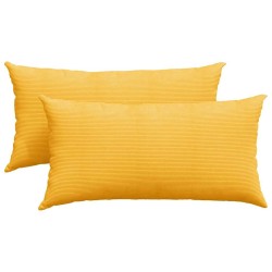 Coussins de canapé 2 pcs Jaune clair 80 x 40 cm 521631521631