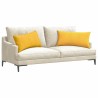 Coussins de canapé 2 pcs Jaune clair 80 x 40 cm 521631521631
