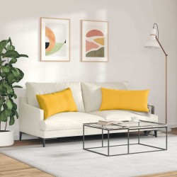 Coussins de canapé 2 pcs Jaune clair 80 x 40 cm 521631521631