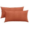 Coussins de canapé 2 pcs Rouge orange 80 x 40 cm 521632521632