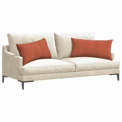 Coussins de canapé 2 pcs Rouge orange 80 x 40 cm 521632521632