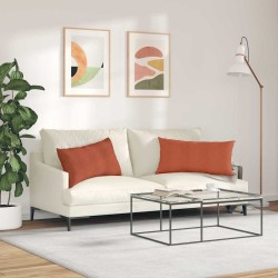 Coussins de canapé 2 pcs Rouge orange 80 x 40 cm 521632521632