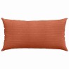 Coussins de canapé 2 pcs Rouge orange 80 x 40 cm 521632521632