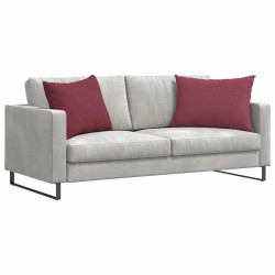 Coussins de canapé 2 pcs Bordeaux 70 x 50 cm tissu 521634521634