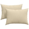 Coussins de canapé 2 pcs Crème 70 x 50 cm tissu 521635521635