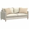Coussins de canapé 2 pcs Crème 70 x 50 cm tissu 521635521635