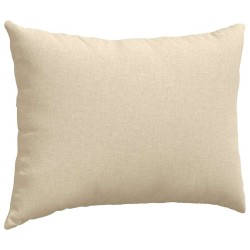Coussins de canapé 2 pcs Crème 70 x 50 cm tissu 521635521635