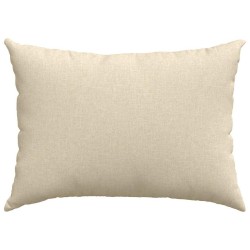 Coussins de canapé 2 pcs Crème 70 x 50 cm tissu 521635521635