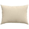 Coussins de canapé 2 pcs Crème 70 x 50 cm tissu 521635521635