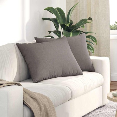 Coussins de canapé 2 pcs Taupe 70 x 50 cm tissu 521636521636