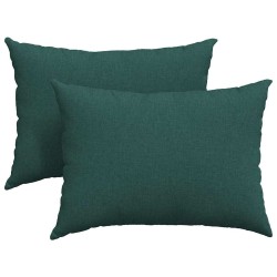 Coussins de canapé 2 pcs Vert foncé 70 x 50 cm tissu 521637521637