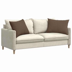 Coussins de canapé 2 pcs Marron 70 x 50 cm tissu 521638521638