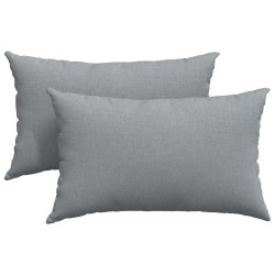 Coussins de canapé 2 pcs Gris clair 50 x 30 cm tissu 521639521639