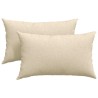 Coussins de canapé 2 pcs Crème 50 x 30 cm tissu 521641521641