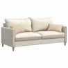 Coussins de canapé 2 pcs Crème 50 x 30 cm tissu 521641521641