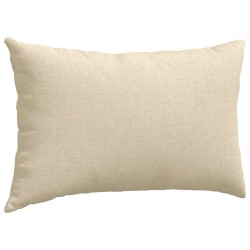 Coussins de canapé 2 pcs Crème 50 x 30 cm tissu 521641521641