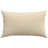 Coussins de canapé 2 pcs Crème 50 x 30 cm tissu 521641521641