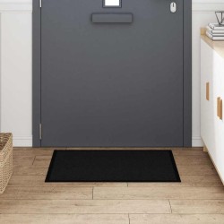 Tapis de porte Noir 60 x 40 x 1.2 cm Tissu en teddy 521645521645