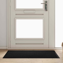 Tapis de porte Noir 60 x 40 x 1.2 cm Tissu en teddy 521648521648