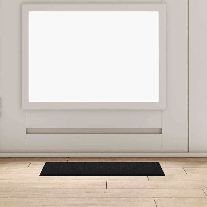 Tapis de porte Noir 60 x 40 x 1.2 cm Tissu en teddy 521649521649