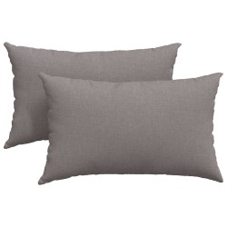 Coussins de canapé 2 pcs Taupe 50 x 30 cm tissu 521650521650