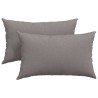 Coussins de canapé 2 pcs Taupe 50 x 30 cm tissu 521650521650