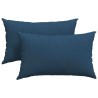 Coussins de canapé 2 pcs Bleu 50 x 30 cm tissu 521651521651
