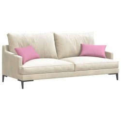 Coussins de canapé 2 pcs Rose 50 x 30 cm tissu 521653521653
