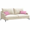 Coussins de canapé 2 pcs Rose 50 x 30 cm tissu 521653521653