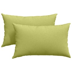 Coussins de canapé 2 pcs Vert clair 50 x 30 cm tissu 521657521657