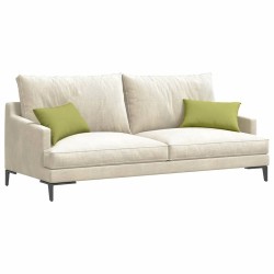 Coussins de canapé 2 pcs Vert clair 50 x 30 cm tissu 521657521657