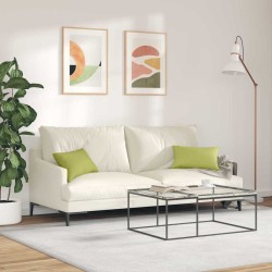 Coussins de canapé 2 pcs Vert clair 50 x 30 cm tissu 521657521657