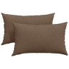 Coussins de canapé 2 pcs Marron 50 x 30 cm tissu 521658521658