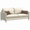 Coussins de canapé 2 pcs Marron 50 x 30 cm tissu 521658521658