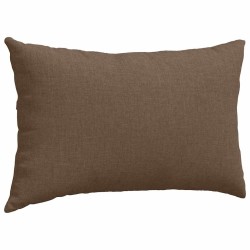 Coussins de canapé 2 pcs Marron 50 x 30 cm tissu 521658521658