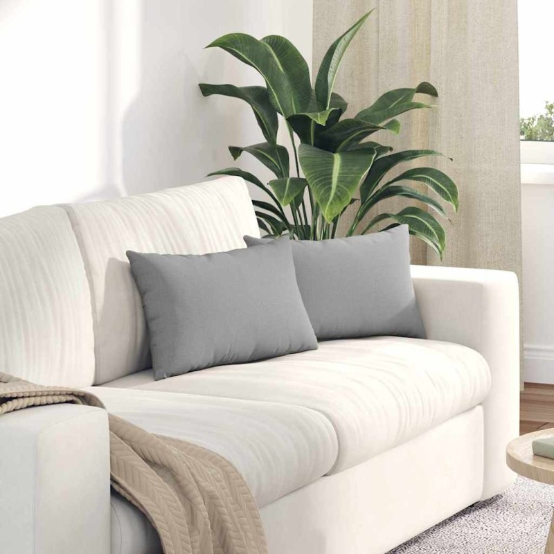 Coussins de canapé 2 pcs Gris nuage 50 x 30 cm tissu 521659521659