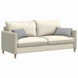 Coussins de canapé 2 pcs Gris nuage 50 x 30 cm tissu 521659521659