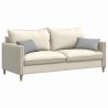 Coussins de canapé 2 pcs Gris nuage 50 x 30 cm tissu 521659521659