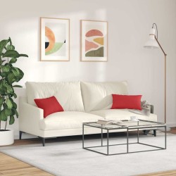 Coussins de canapé 2 pcs Rouge 50 x 30 cm tissu 521660521660