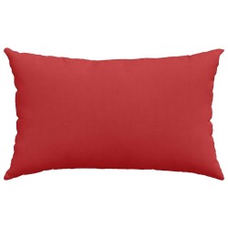 Coussins de canapé 2 pcs Rouge 50 x 30 cm tissu 521660521660
